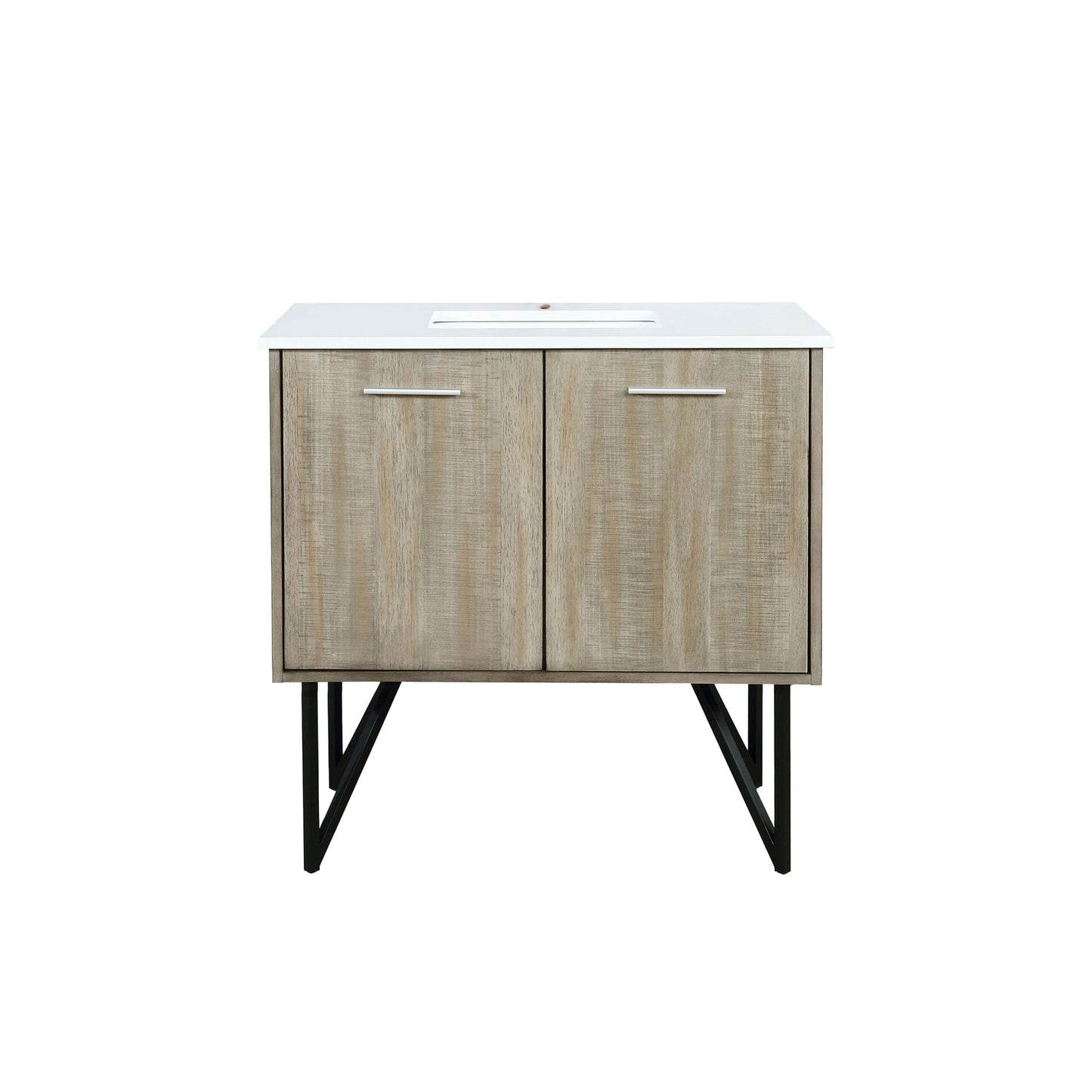 Lancy 36 in W x 20 in D Rustic Acacia Bath Vanity