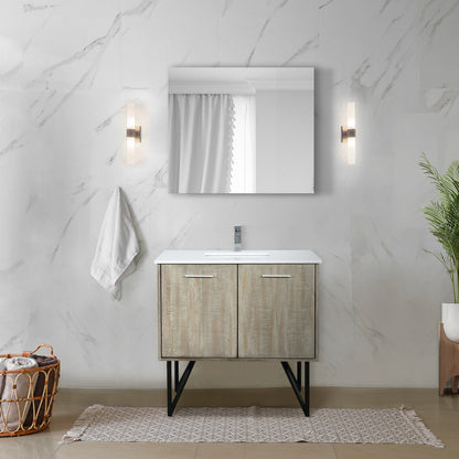 Lancy 36 in W x 20 in D Rustic Acacia Bath Vanity