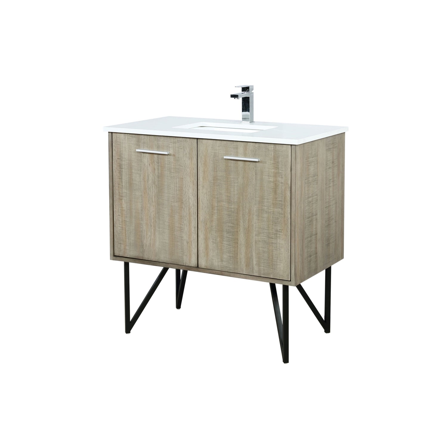 Lancy 36 in W x 20 in D Rustic Acacia Bath Vanity