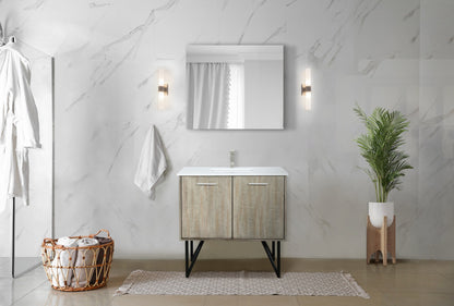 Lancy 36 in W x 20 in D Rustic Acacia Bath Vanity