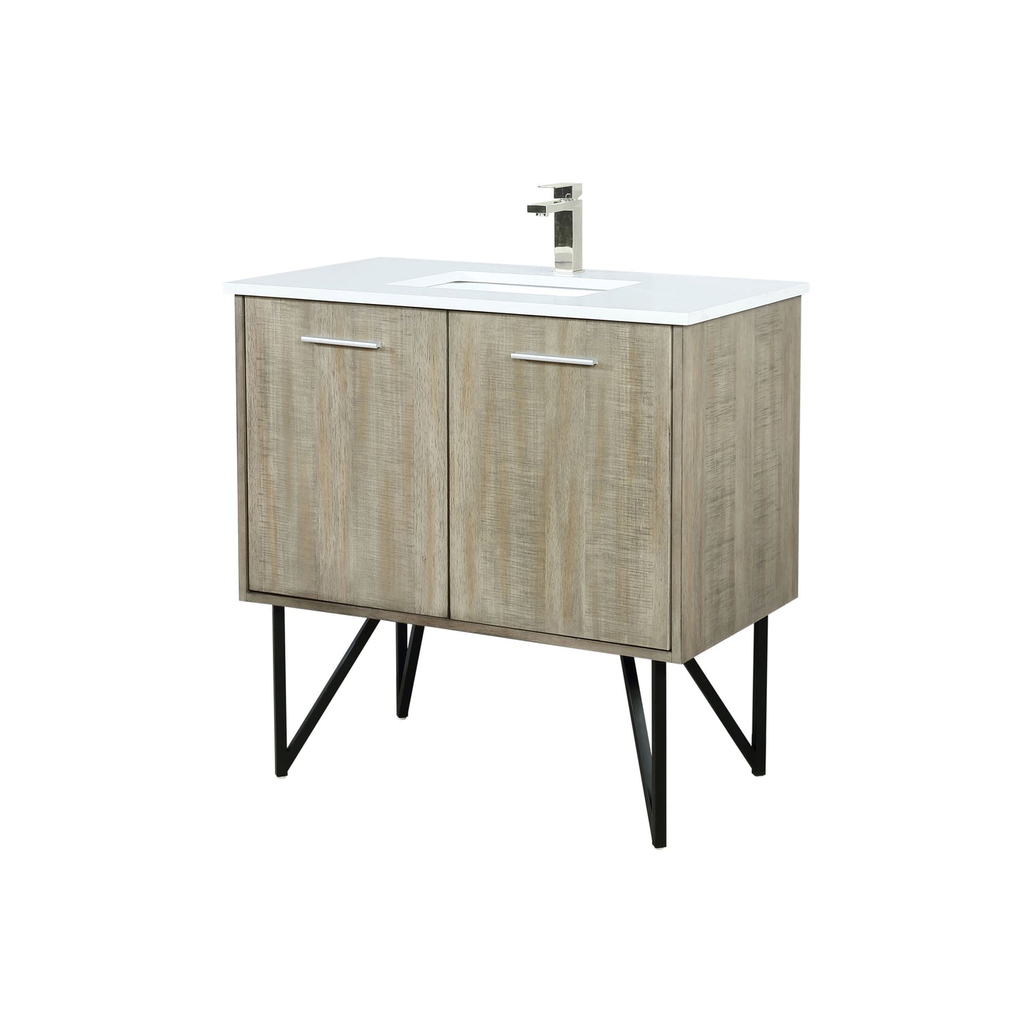 Lancy 36 in W x 20 in D Rustic Acacia Bath Vanity