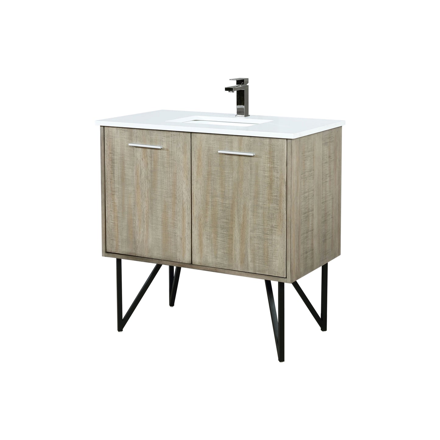 Lancy 36 in W x 20 in D Rustic Acacia Bath Vanity