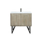Lancy 36 in W x 20 in D Rustic Acacia Bath Vanity