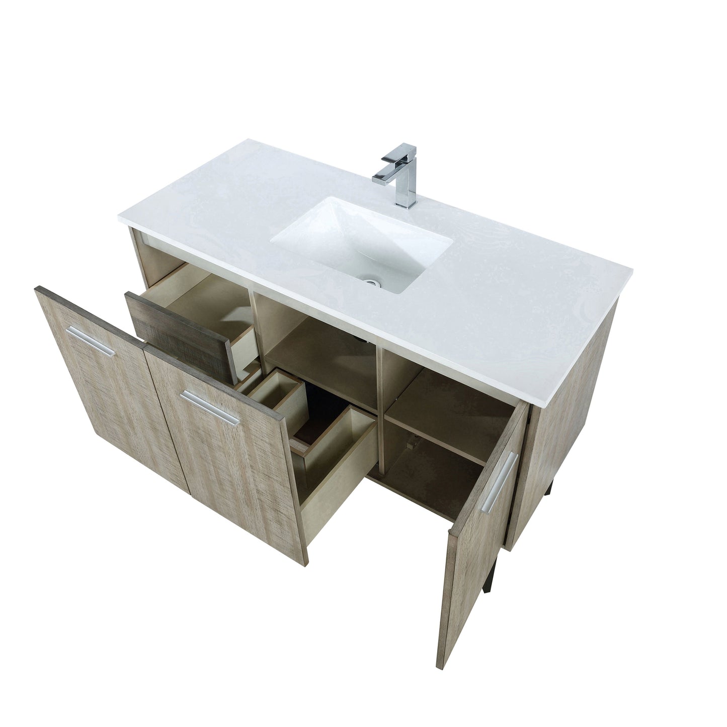 Lancy 48 in W x 20 in D Rustic Acacia Bath Vanity