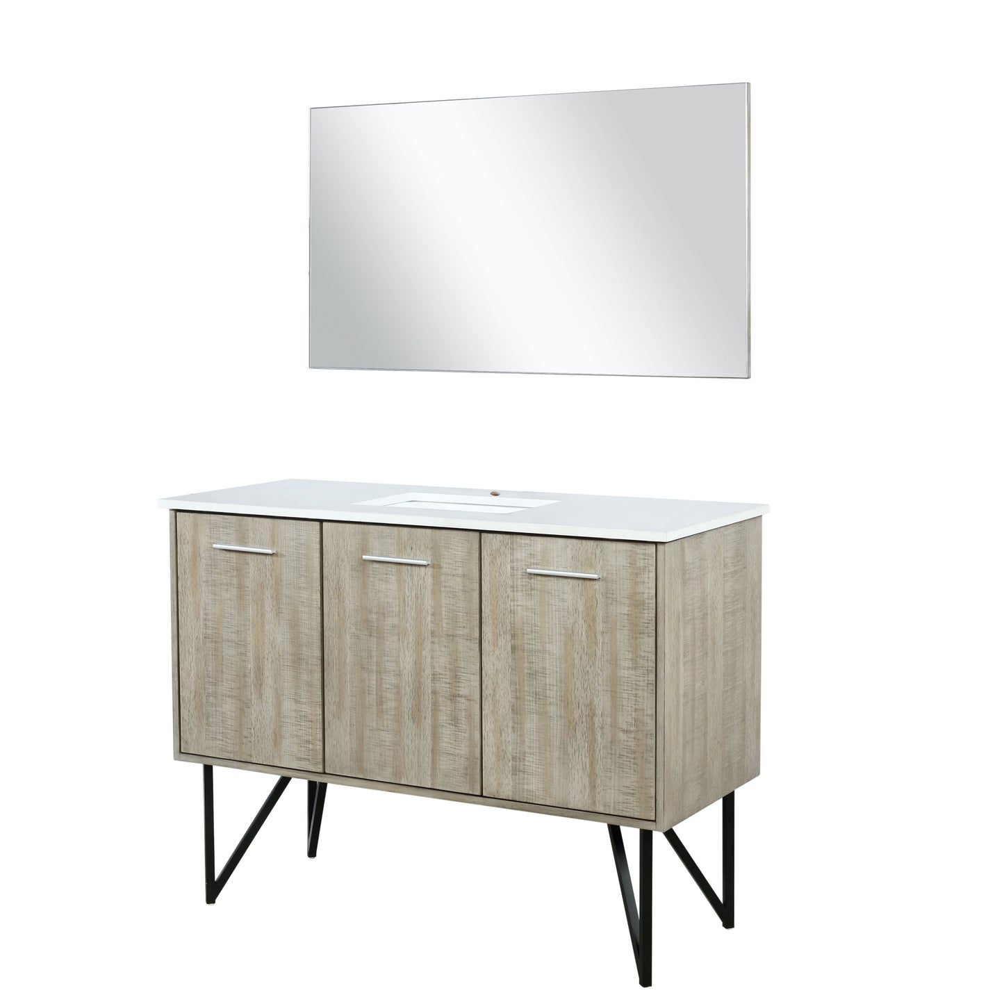 Lancy 48 in W x 20 in D Rustic Acacia Bath Vanity