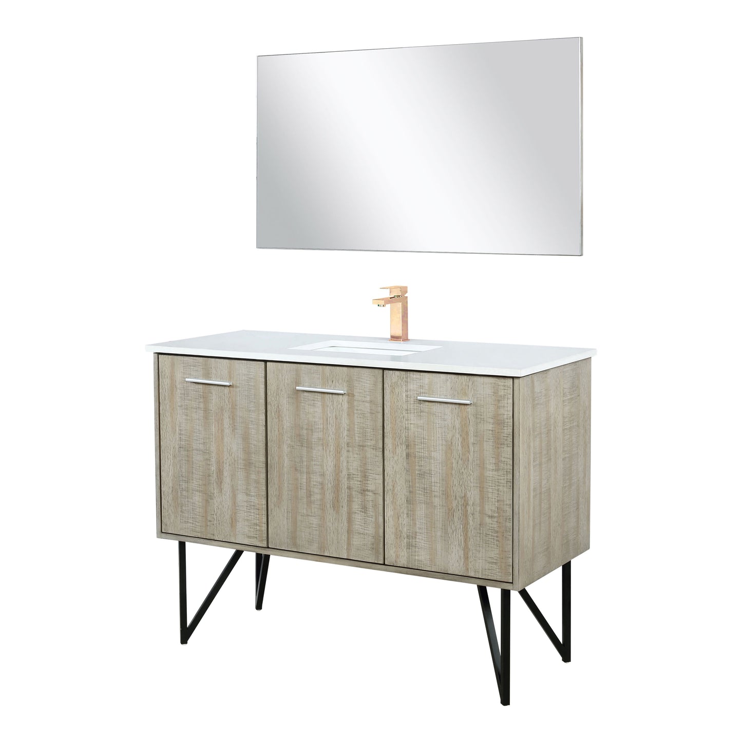 Lancy 48 in W x 20 in D Rustic Acacia Bath Vanity