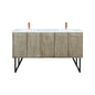 Lancy 60 in W x 20 in D Rustic Acacia Double Bath Vanity