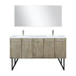 Lancy 60 in W x 20 in D Rustic Acacia Double Bath Vanity