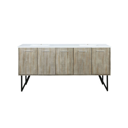 Lancy 72 in W x 20 in D Rustic Acacia Double Bath Vanity