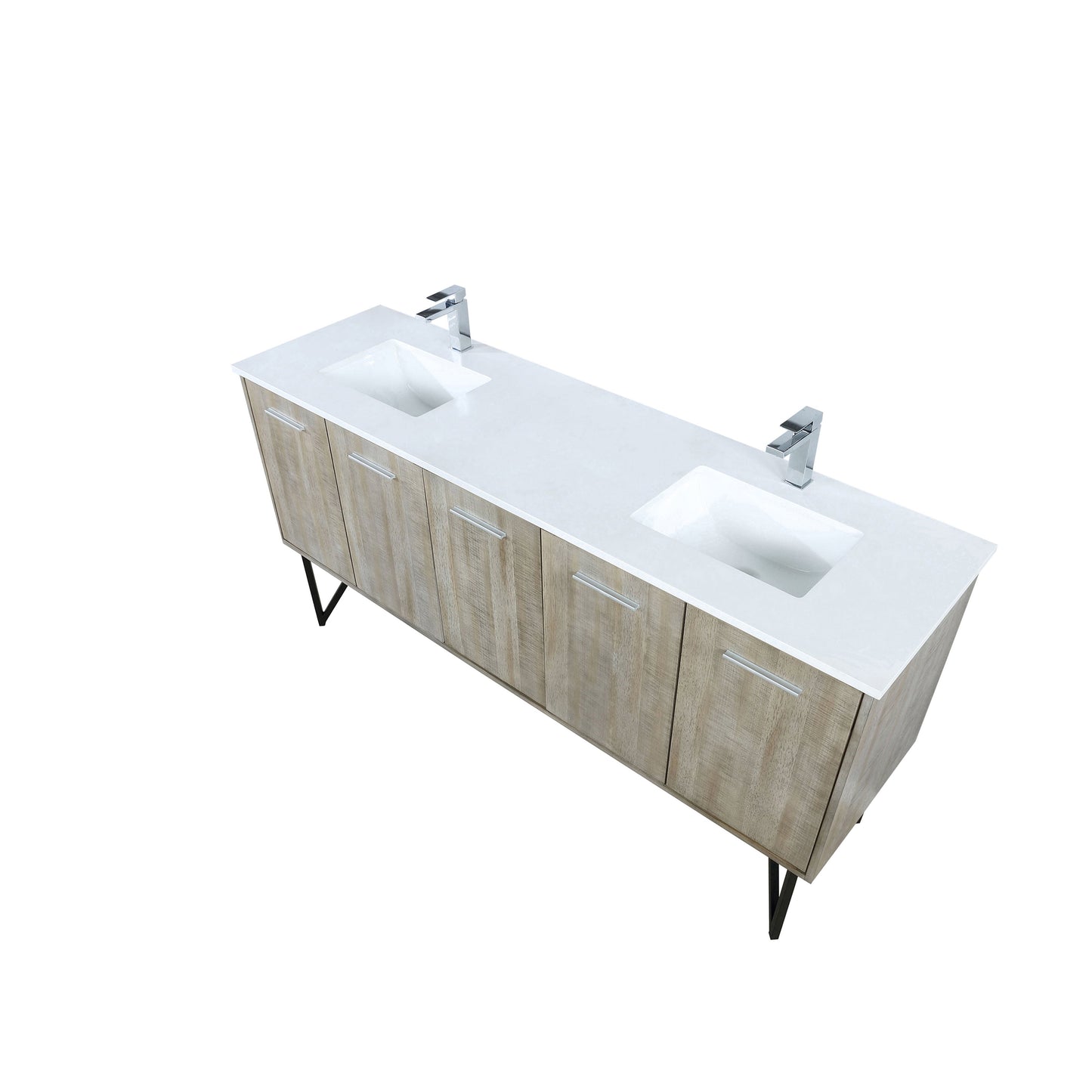 Lancy 72 in W x 20 in D Rustic Acacia Double Bath Vanity