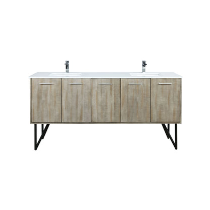 Lancy 72 in W x 20 in D Rustic Acacia Double Bath Vanity