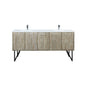 Lancy 72 in W x 20 in D Rustic Acacia Double Bath Vanity