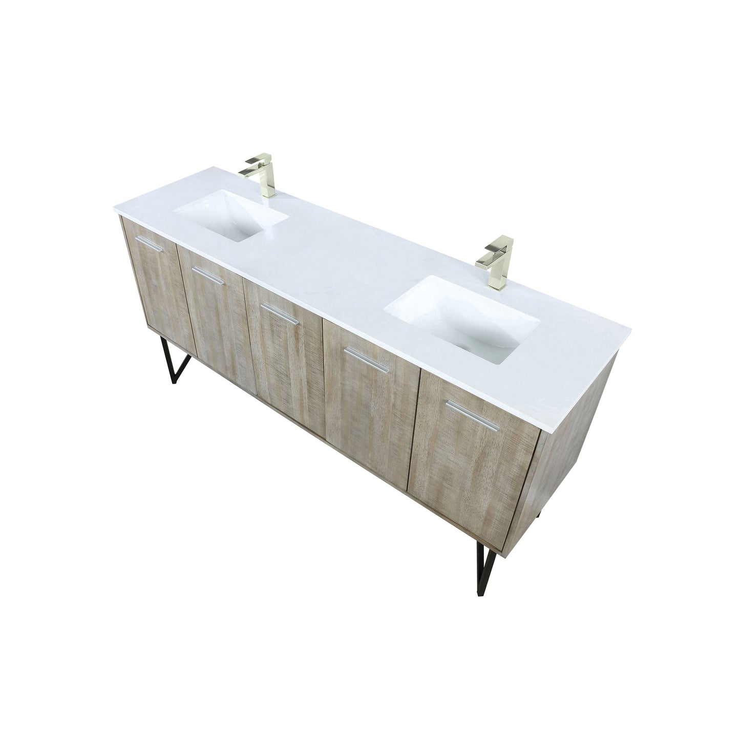 Lancy 72 in W x 20 in D Rustic Acacia Double Bath Vanity
