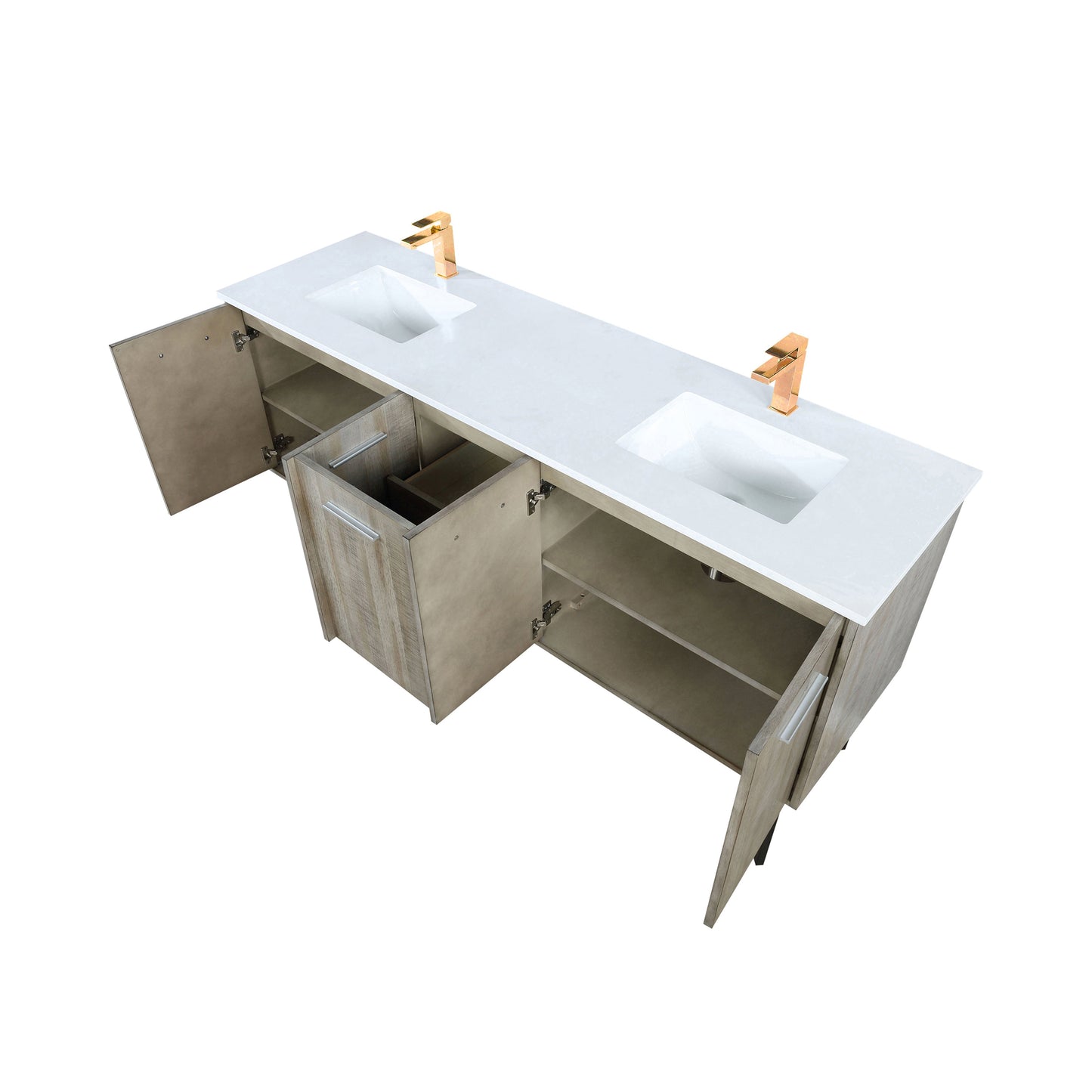 Lancy 72 in W x 20 in D Rustic Acacia Double Bath Vanity