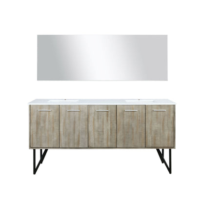 Lancy 72 in W x 20 in D Rustic Acacia Double Bath Vanity