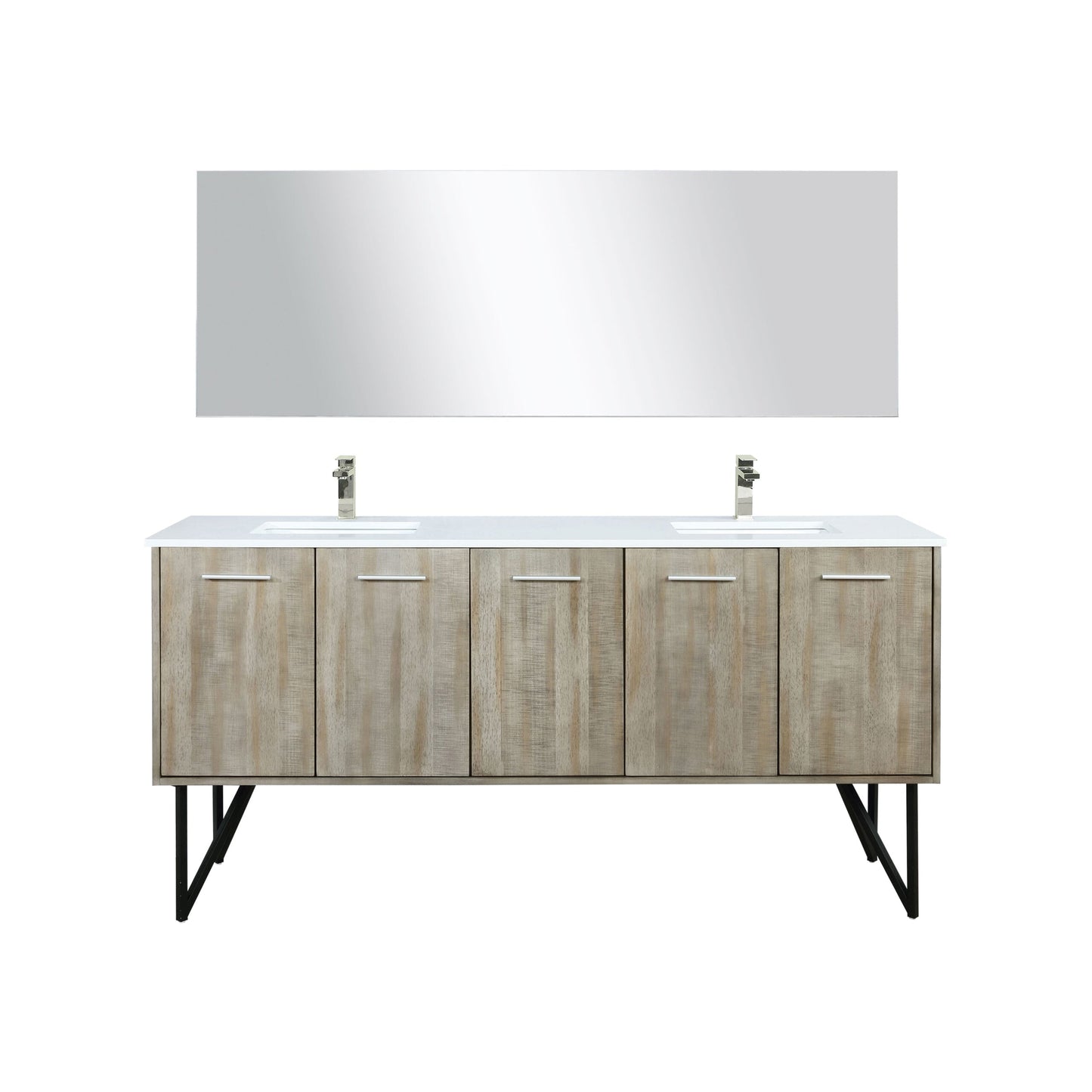 Lancy 72 in W x 20 in D Rustic Acacia Double Bath Vanity