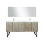 Lancy 72 in W x 20 in D Rustic Acacia Double Bath Vanity