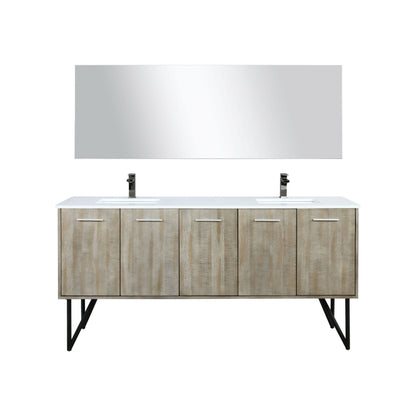 Lancy 72 in W x 20 in D Rustic Acacia Double Bath Vanity
