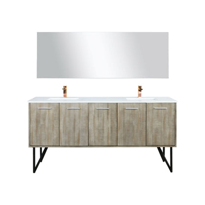 Lancy 72 in W x 20 in D Rustic Acacia Double Bath Vanity