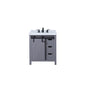 Marsyas 30 in W x 22 in D Dark Grey Bath Vanity