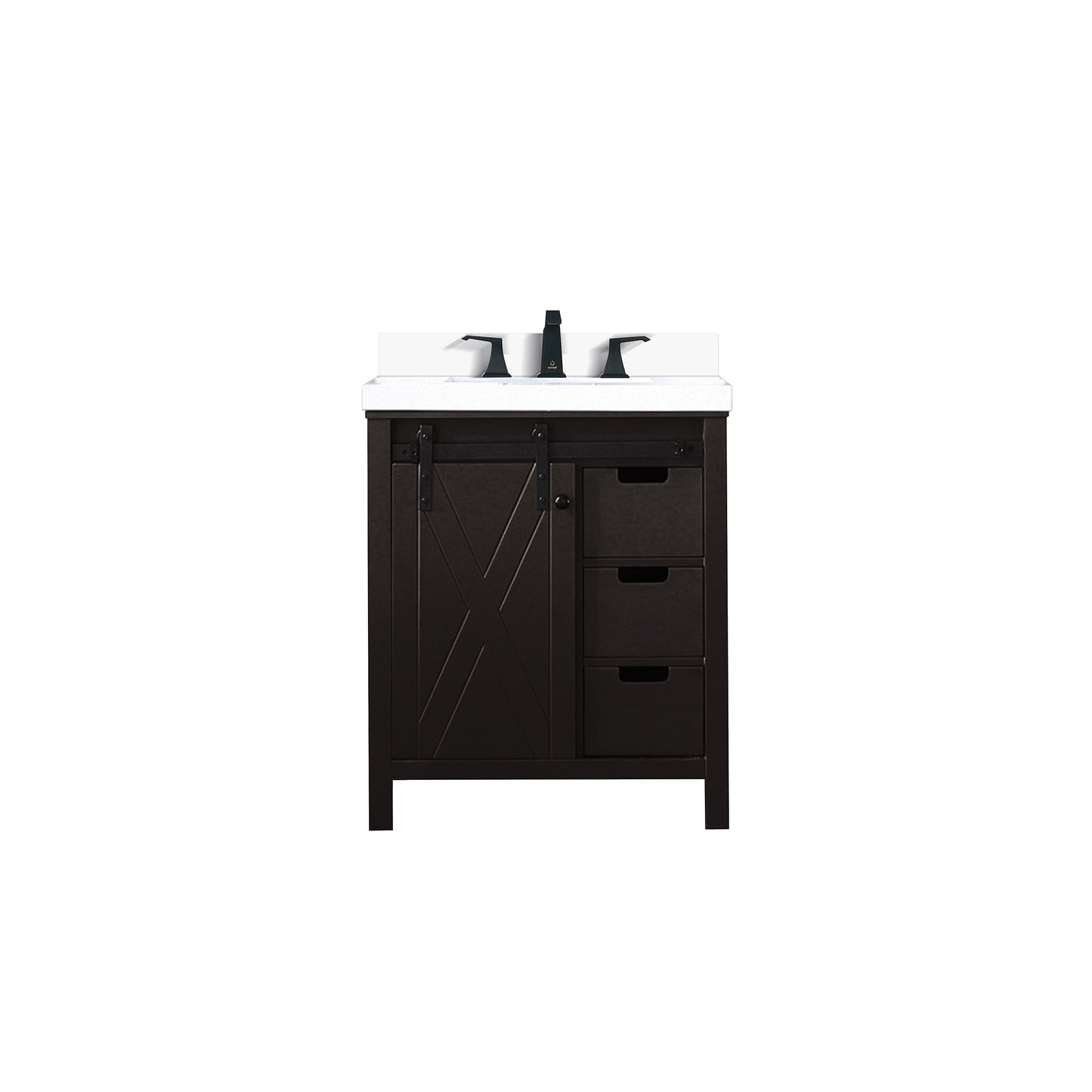 Marsyas 30 in W x 22 in D Brown Bath Vanity