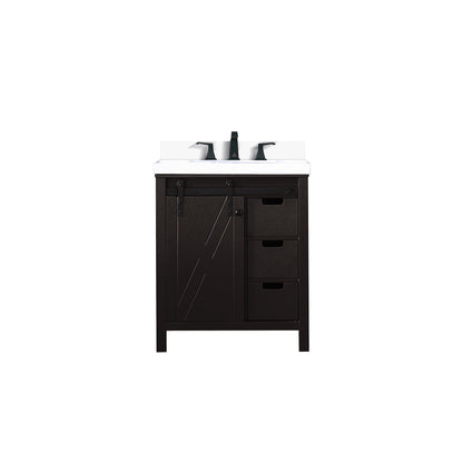 Marsyas 30 in W x 22 in D Brown Bath Vanity