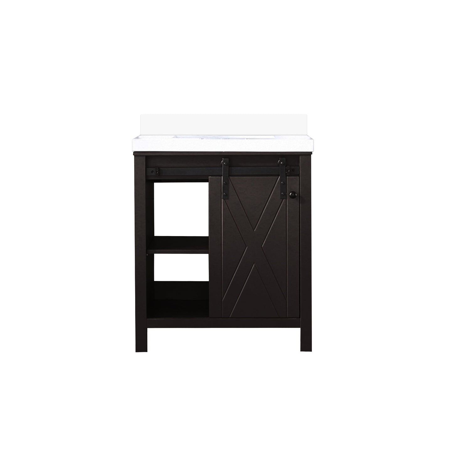 Marsyas 30 in W x 22 in D Brown Bath Vanity