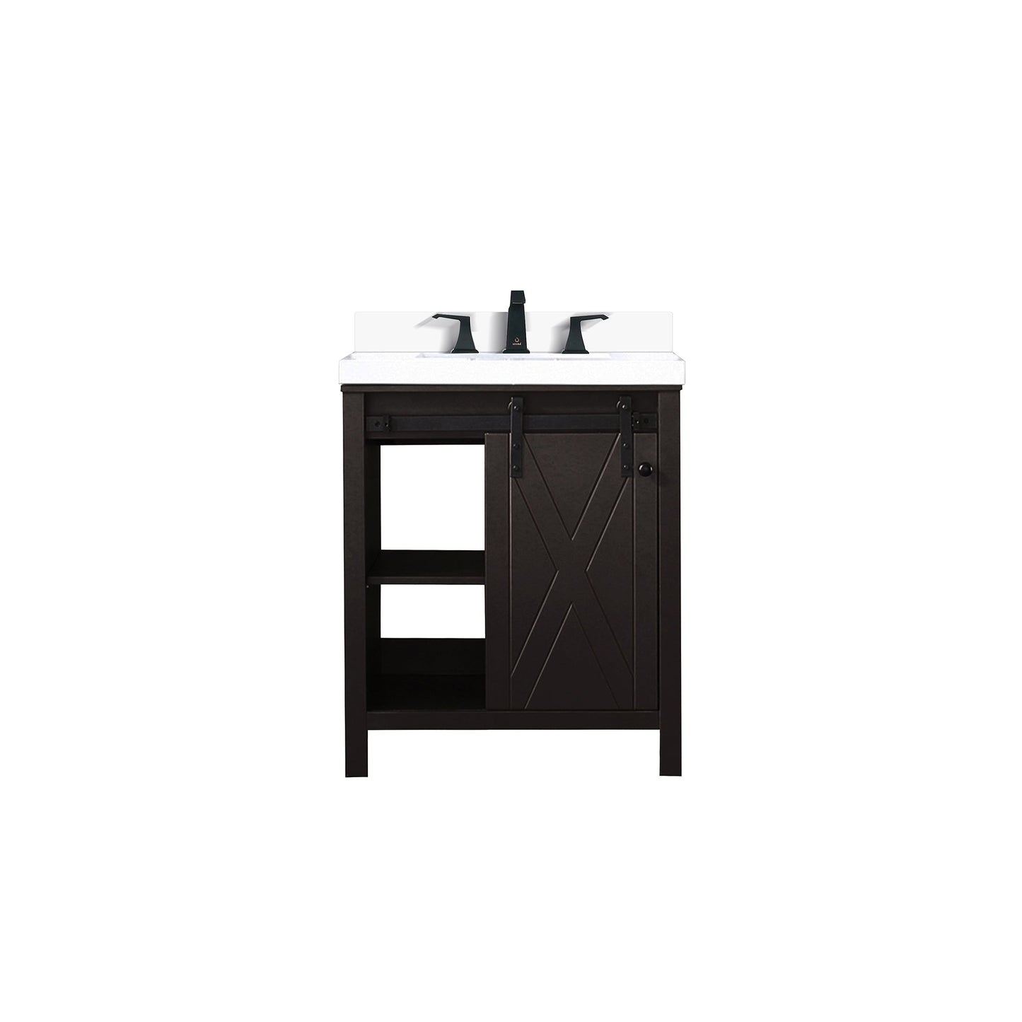Marsyas 30 in W x 22 in D Brown Bath Vanity
