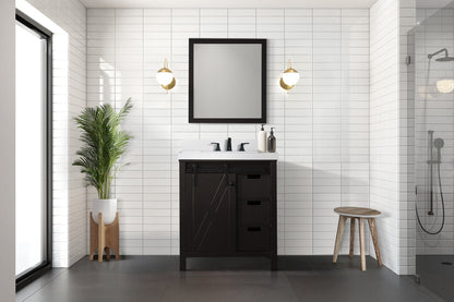 Marsyas 30 in W x 22 in D Brown Bath Vanity