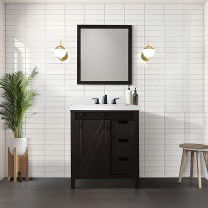 Marsyas 30 in W x 22 in D Brown Bath Vanity