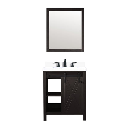 Marsyas 30 in W x 22 in D Brown Bath Vanity