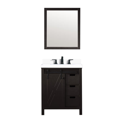 Marsyas 30 in W x 22 in D Brown Bath Vanity