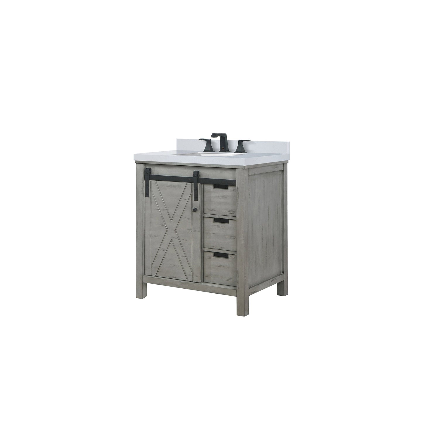 Marsyas 30 in W x 22 in D Ash Grey Bath Vanity