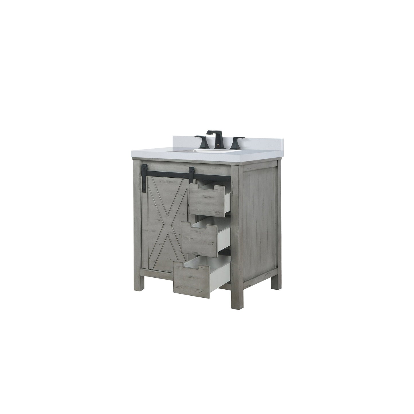 Marsyas 30 in W x 22 in D Ash Grey Bath Vanity