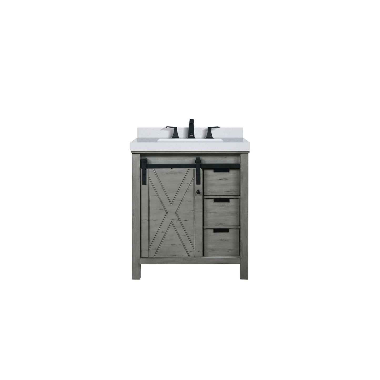 Marsyas 30 in W x 22 in D Ash Grey Bath Vanity
