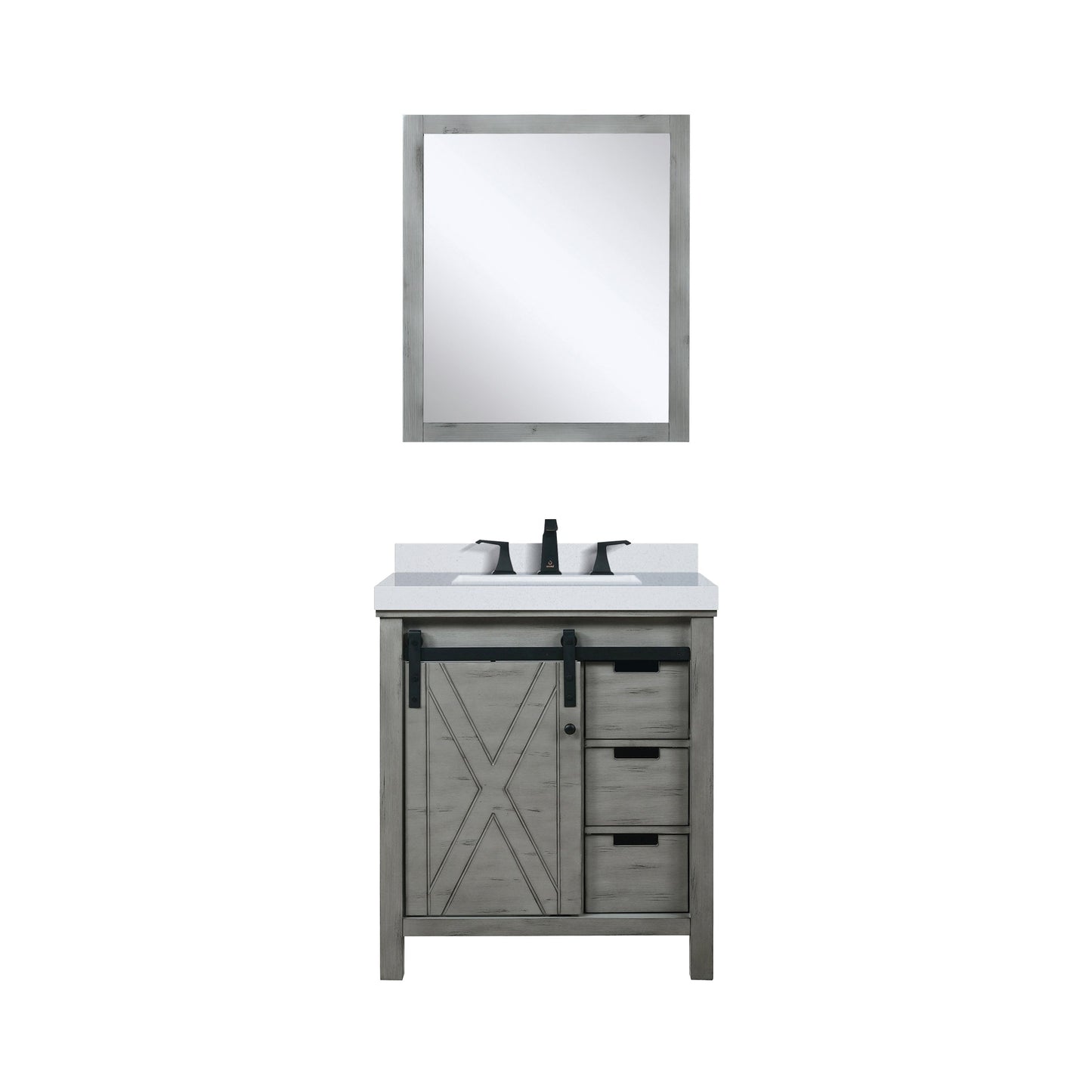 Marsyas 30 in W x 22 in D Ash Grey Bath Vanity