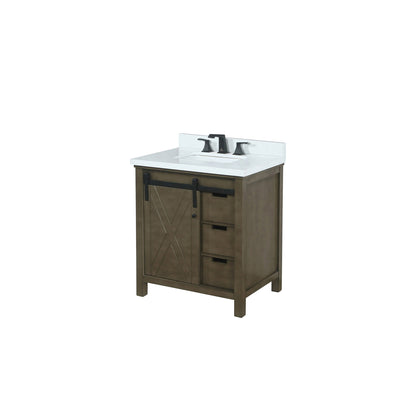 Marsyas 30 in W x 22 in D Rustic Brown Bath Vanity