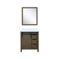 Marsyas 30 in W x 22 in D Rustic Brown Bath Vanity