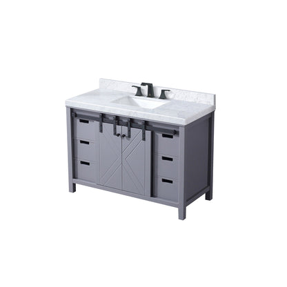 Marsyas 48 in W x 22 in D Dark Grey Bath Vanity