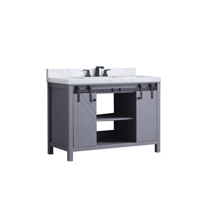 Marsyas 48 in W x 22 in D Dark Grey Bath Vanity