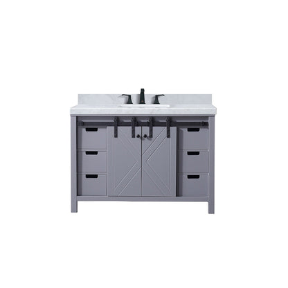 Marsyas 48 in W x 22 in D Dark Grey Bath Vanity
