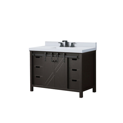 Marsyas 48 in W x 22 in D Brown Bath Vanity