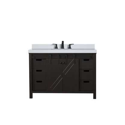 Marsyas 48 in W x 22 in D Brown Bath Vanity