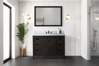 Marsyas 48 in W x 22 in D Brown Bath Vanity