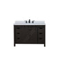 Marsyas 48 in W x 22 in D Brown Bath Vanity