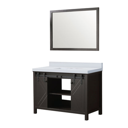 Marsyas 48 in W x 22 in D Brown Bath Vanity