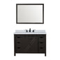 Marsyas 48 in W x 22 in D Brown Bath Vanity