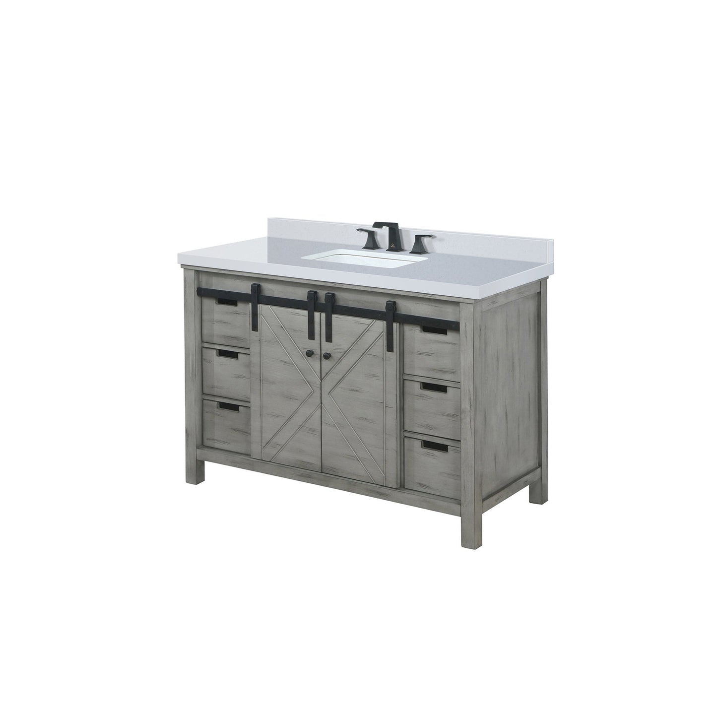 Marsyas 48 in W x 22 in D Ash Grey Bath Vanity