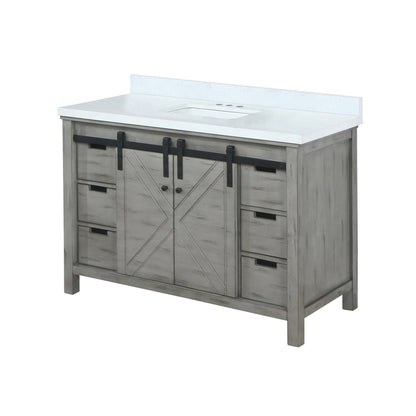 Marsyas 48 in W x 22 in D Ash Grey Bath Vanity