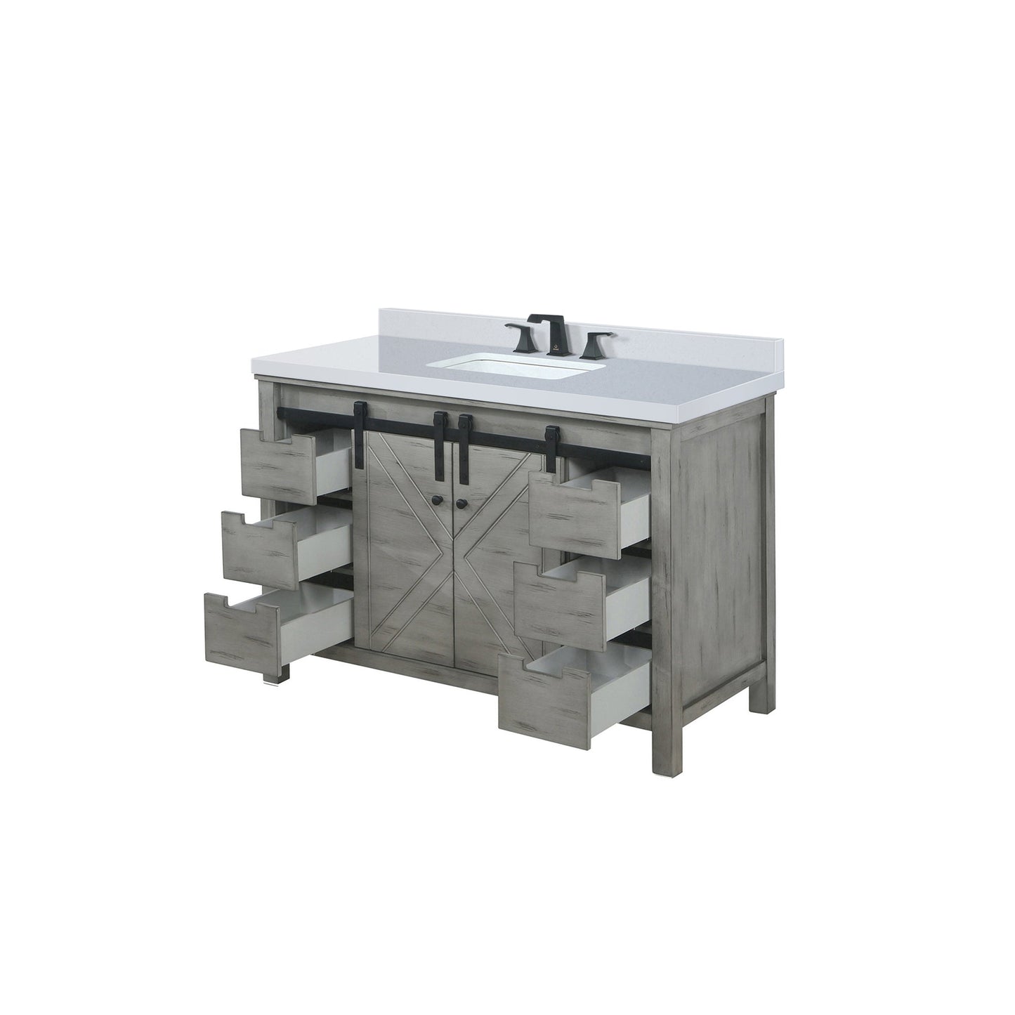 Marsyas 48 in W x 22 in D Ash Grey Bath Vanity